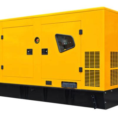 Big generator on a white background